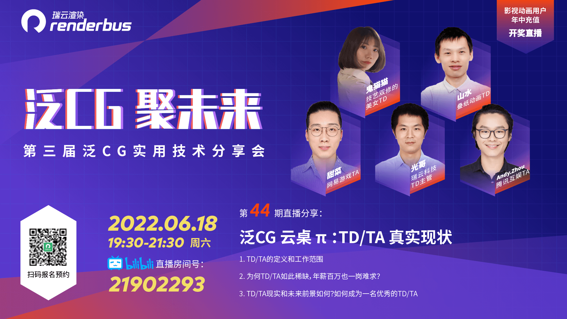 TD/TA真实现状, 泛CG云桌π！泛CG直播Vol.44